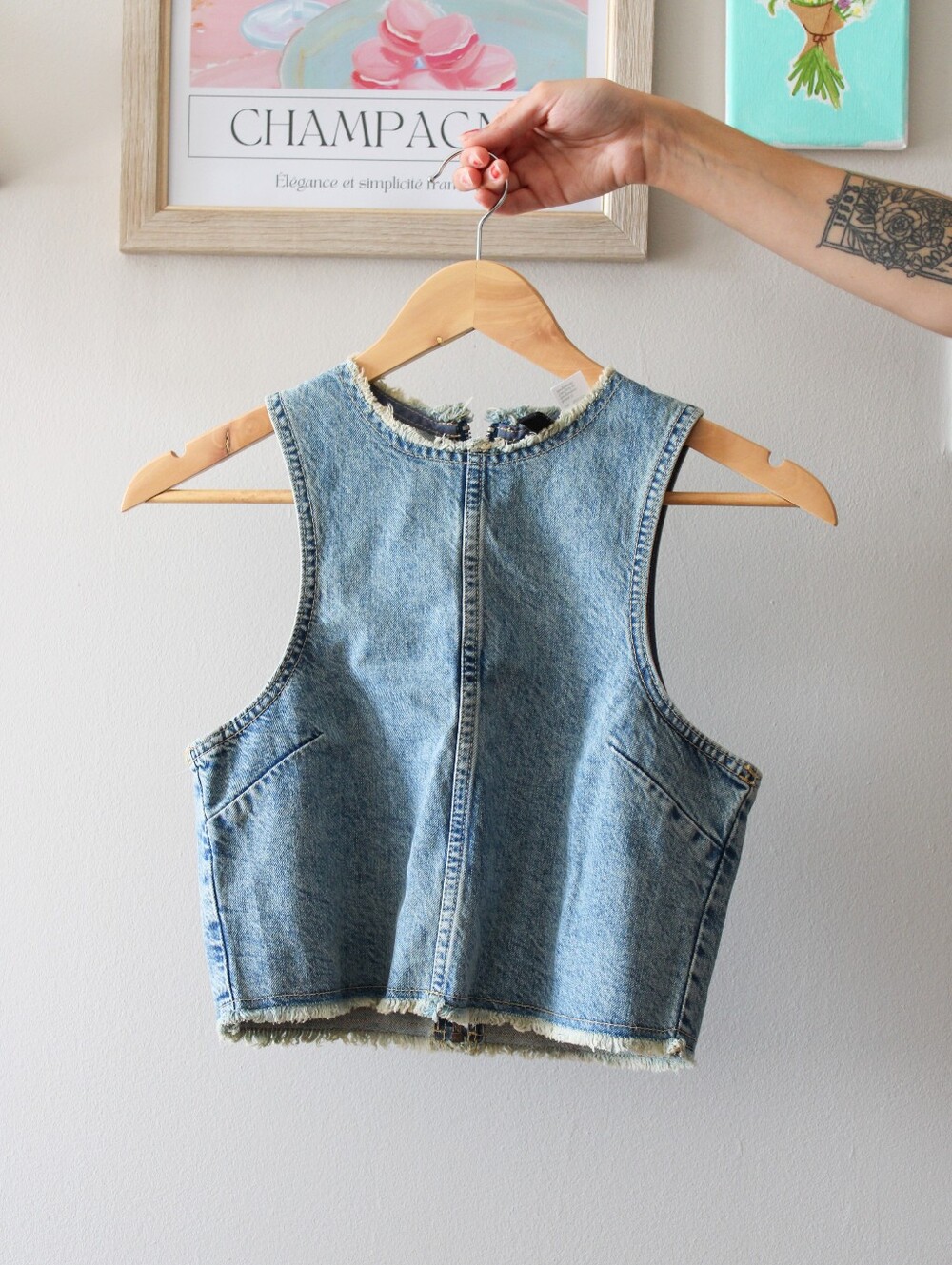 H&M Divided Cropped Denim Top